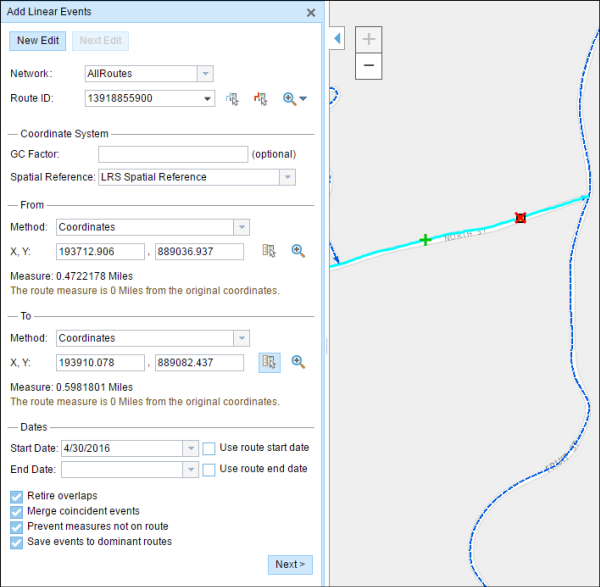 To x- and y-coordinates To x- and y-coordinates